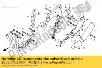 18380MCZ003, Honda, gewrichtscomplex. honda cbr fireblade rr cb hornet f f2 cb900f 900 , Nieuw