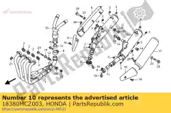 Here you can order the joint comp., ex. From Honda, with part number 18380MCZ003: