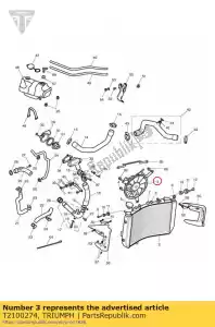 triumph T2100274 radiator blower - Bottom side