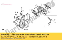 Ici, vous pouvez commander le garde-boue, rr. * type1 * auprès de Honda , avec le numéro de pièce 80100MR5000ZA: