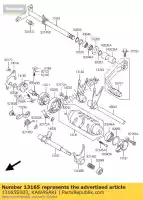 13165S003, Kawasaki, trinquete ksf400-a1 kawasaki kfx 400 2004 2005 2006, Nuevo