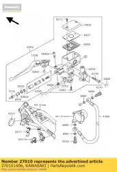 Qui puoi ordinare interruttore, frizione vn1500-j1 da Kawasaki , con numero parte 270101406: