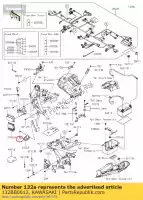 132BB0612, Kawasaki, tornillo-bridado-pequeño, 6x12 kawasaki vn voyager custom k er6n  d classic e a h zx6rr ninja n er6f f klx r c b kle versys kx s zx6r p zx10r m klz ex krt edition vulcan special se sl z tourer en ag bg winter test replica t er650 lt abs zx1000 bx250 br250 g j ex650 ex250 sf w limited z, Nuevo