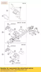 ktm 50330052044 juego de válvulas de láminas 0,44 mm 2000 - Lado inferior