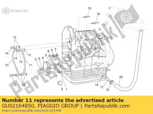 Piaggio Group GU02164850 tubo de óleo lh - Lado inferior