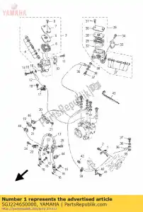 yamaha 5GJ224650000 uchwyt - Dół