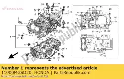 Qui puoi ordinare set carter da Honda , con numero parte 11000MGSD20: