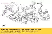 17210MBLD00, Honda, Element comp., filtro dell'aria honda nt 650 1998 1999 2000 2001 2002 2003 2004 2005, Nuovo