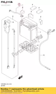 Suzuki 3382048G00 draad, batterij pl - Onderkant