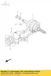 Ici, vous pouvez commander le piston (standard) auprès de Yamaha , avec le numéro de pièce 1C0E16311000: