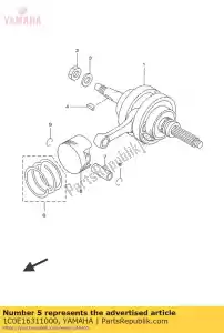 yamaha 1C0E16311000 piston (standard) - La partie au fond