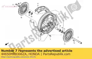Honda 44650MR8306ZA conjunto de rodas, fr * nh1 * - Lado inferior