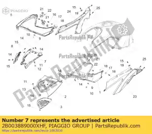 Piaggio Group 2B003889000XHF converti nastro trasportatore a destra - Il fondo