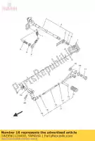 1WDE81120000, Yamaha, Arm, shift yamaha  mt yzf r 300 320 660 2015 2016 2017 2018 2019 2020 2021, Nieuw