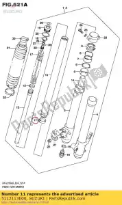 Suzuki 5112113E00 piston - La partie au fond