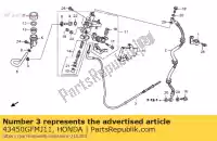 43450GFMJ11, Honda, cable comp, 2nd rr honda nhx110wh 110 , Nuevo