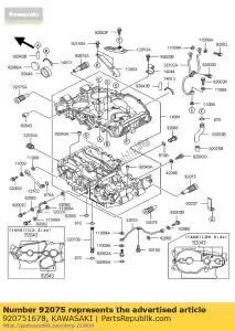 kawasaki 920751678 demper, l = 79,5 en450-a1 - Onderkant