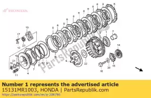 honda 15131MR1003 sprocket, oil pump drive (31t) - Bottom side