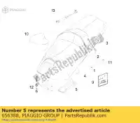 656388, Piaggio Group, pokrowiec na torb? narz?dziow? aprilia gilera  gp srv zapm55103, zd4m55104, zapm55104 800 850 2009 2012 2016 2017 2018 2019, Nowy