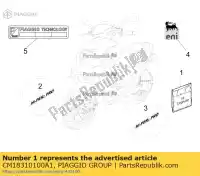 CM18310100A1, Piaggio Group, trimmings kit     , New