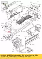 140921188, Kawasaki, 01 couverture,côté,gauche,fr kawasaki  820 1000 2017 2018 2019 2020 2021, Nouveau