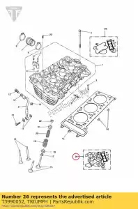 triumph T3990052 gasket set - Bottom side