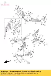 Qui puoi ordinare poggiapiedi da Yamaha , con numero parte 5JJ274510000: