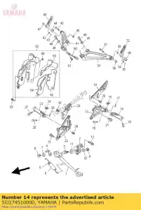 yamaha 5JJ274510000 poggiapiedi - Il fondo