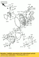 110531700, Kawasaki, supporto, coperchio frizione zx636-c1h kawasaki zx 600 2005 2006, Nuovo