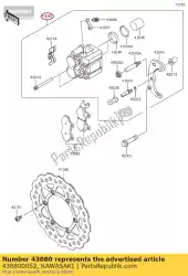 Tutaj możesz zamówić caliper-sub-assy, ?? Fr klx125caf od Kawasaki , z numerem części 430800052: