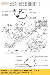 Ici, vous pouvez commander le couvercle d'embrayage cpl. 60/65 '99 auprès de KTM , avec le numéro de pièce 46030001100: