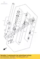 5113010G10, Suzuki, tube extérieur, r suzuki an 650 2005 2006 2007 2008 2009 2010 2011 2012, Nouveau