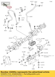 kawasaki 430951715 01 tubo freno, pinza hu-fr - Il fondo