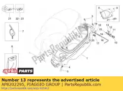 zadelvergrendelingshendel van Piaggio Group, met onderdeel nummer AP8202295, bestel je hier online: