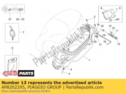 Aprilia AP8202295, Levier de verrouillage de la selle, OEM: Aprilia AP8202295