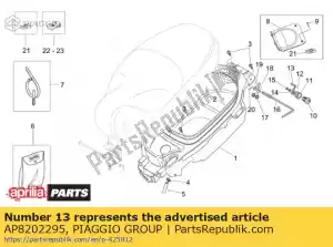 Piaggio Group AP8202295 zadelvergrendelingshendel - Onderkant