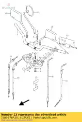Aquí puede pedir cinta, puerta lateral de Suzuki , con el número de pieza 7289578A30: