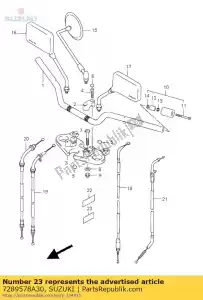 Suzuki 7289578A30 cinta, puerta lateral - Lado inferior