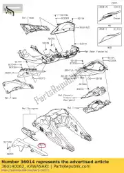 Aquí puede pedir cadena de caja de Kawasaki , con el número de pieza 360140062: