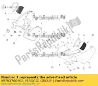 89763700Y02, Piaggio Group, Prawy panel boczny. czarny guzzi moto-guzzi stelvio zgulze00, zgulzg00, zgulzu01 1200 2011 2016 2017, Nowy