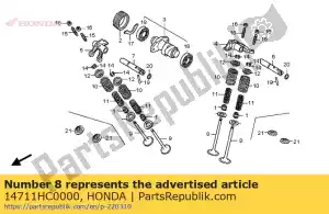 Honda 14711HC0000 klep, in. - Onderkant