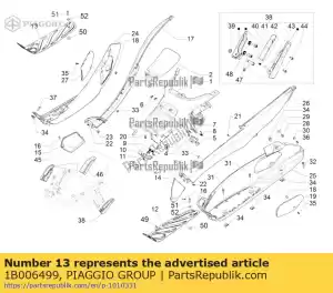 Piaggio Group 1B006499 rh mat - Onderkant