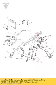 triumph T3700154 guida, tubo flessibile - Il fondo