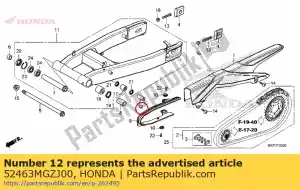 Honda 52463MGZJ00 cuello, conexión de cojín - Lado inferior