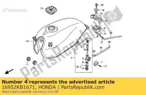 honda 16952KB1671 screen set, fuel strainer - Bottom side