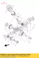 5HHE14221000, Yamaha, zwengel 2 yamaha  tt r xt ybr 125 2002 2003 2005 2006 2007 2008 2009 2010 2011 2012 2013 2015 2016 2017 2018 2019 2020, Nieuw