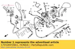 Aquí puede pedir cable comp., acelerador de Honda , con el número de pieza 17910KPZ861: