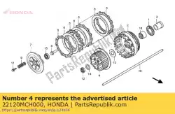 Aqui você pode pedir o comp. Central, embreagem em Honda , com o número da peça 22120MCH000: