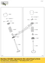 Here you can order the shim,t=3. 40 from Kawasaki, with part number 921801050: