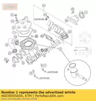 46030005600, KTM, cylindre avec piston 45mm 65sx 03 ktm sx xc 65 2003 2004 2005 2006 2007 2008, Nouveau